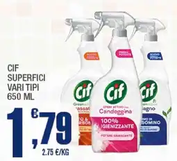 Splendidi e Splendenti Cif superfici vari tipi offerta