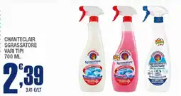 Splendidi e Splendenti Chanteclair sgrassatore vari tipi offerta