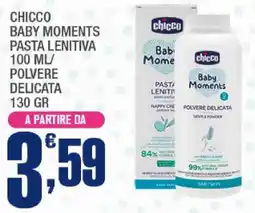 Splendidi e Splendenti Chicco Baby Moments pasta lenitiva offerta
