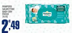 Splendidi e Splendenti Pampers salviettine baby-dry fresh offerta