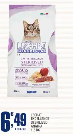 Splendidi e Splendenti Lechat excellence sterilised anatra offerta