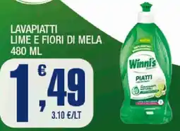 Splendidi e Splendenti Lavapiatti lime e fiori di mela offerta