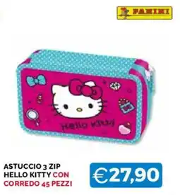 Mercatò Big Astuccio 3 zip Hello Kitty con corredo offerta