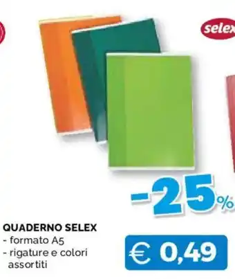Mercatò Big Quaderno Selex offerta