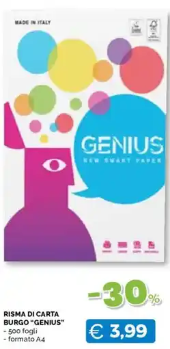Mercatò Big Risma di carta Burgo "Genius" offerta