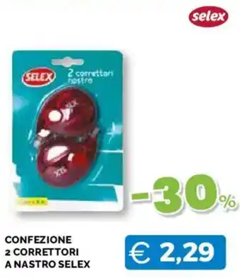 Mercatò Big Correttori a nastro Selex offerta