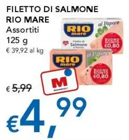 Migross Supermercati e Market Filetto di salmone Rio Mare offerta