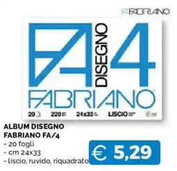 Mercatò Big Album disegno Fabriano FA/4 offerta
