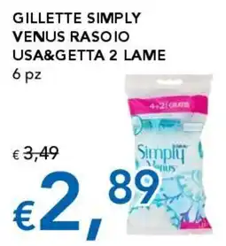 Migross Supermercati e Market Gillette Simply Venus rasoi offerta