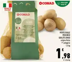 Conad Tuday Patate gialle Percorso Qualità Conad offerta