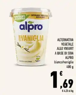 Conad Tuday Alternativa vegetale allo yogurt alpro bianco/vaniglia offerta
