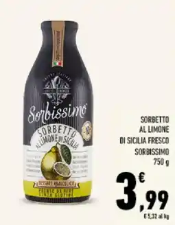 Conad Tuday Sorbettino sorbetto al limone di sicilia offerta