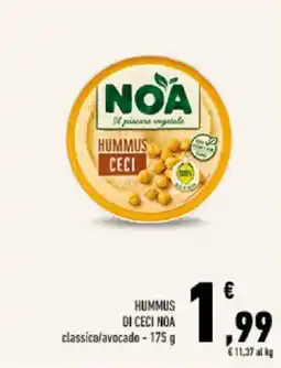 Conad Tuday Hummus di Ceci Noa offerta
