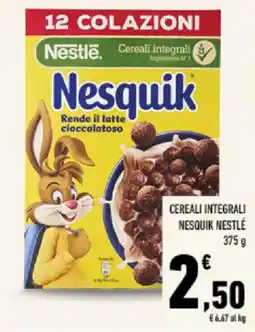 Conad Tuday Cereali integrali Nesquik Nestlé offerta