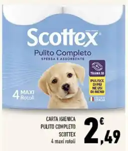 Conad Tuday Carta igienica pulito completo scottex offerta