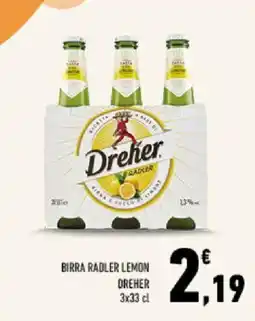 Conad Tuday Birra Radler Lemon Dreher offerta