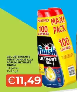 Mercatò Gel detergente per stoviglie agli agrumi ultimate finish offerta