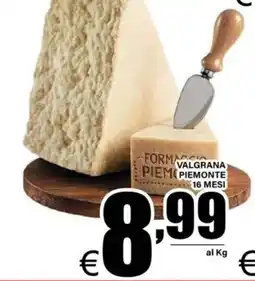 DEM Formaggio Valgrana Piemonte offerta