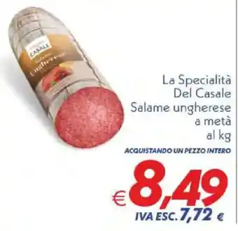 Salame ungherese Del Casale
