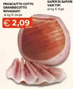 Mercatò Extra Prosciutto cotto Granbiscotto Rovagnati offerta