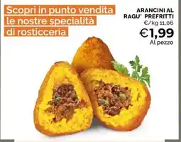 Mercatò Arancini al Ragu' prefritti offerta