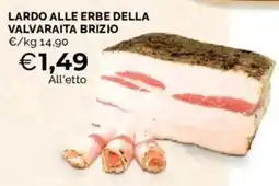 Mercatò Lardo alle erbe della Valvaraita Brizio offerta
