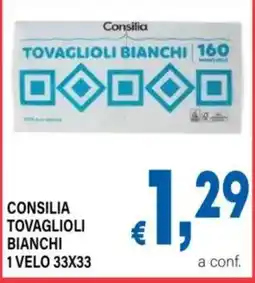 DEM Consilia tovaglioli bianchi offerta