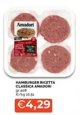 Mercatò Hamburger ricetta classica Amadori offerta