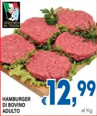 DEM Hamburger di bovino adulto offerta