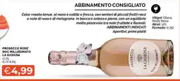 Mercatò Prosecco Rosé DOC Millesimato La Gioiosa offerta