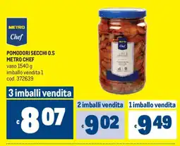 Metro Pomodori secchi O.S. Metro Chef offerta
