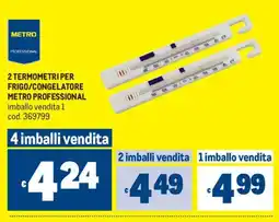 Metro Termometri per frigo/congelatore Metro Professional offerta