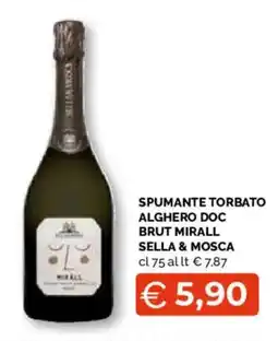 Mercatò Extra Spumante torbato alghero doc brut mirall sella & mosca offerta