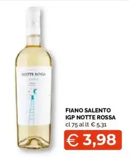 Mercatò Extra Fiano Salento IGP Notte Rossa offerta