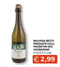Mercatò Extra Malvasia secco offerta