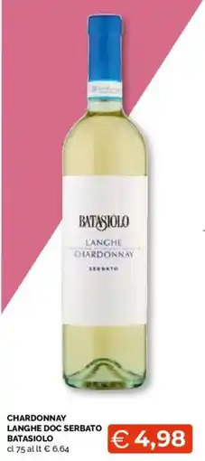 Mercatò Extra Chardonnay Langhe Doc Serbato Batasiolo offerta