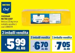 Metro Cheddar Metro Chef offerta