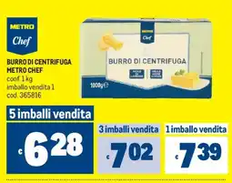 Metro Burro di centrifuga Metro Chef offerta