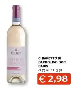 Mercatò Extra Chiaretto di Bardolino DOC Cadis offerta
