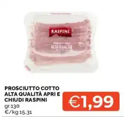 Mercatò Prosciutto cotto alta qualità Raspini offerta