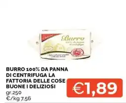 Mercatò Burro 100% da panna di centrifuga la fattoria delle cose buone i deliziosi offerta
