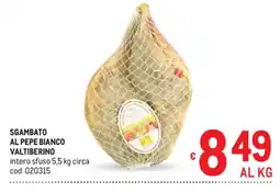 Metro Sgambato al pepe bianco valtiberino offerta