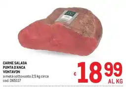 Metro Carne salada punta d'anca vontavon offerta