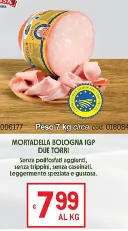 Metro Mortadella Bologna IGP Due Torri offerta