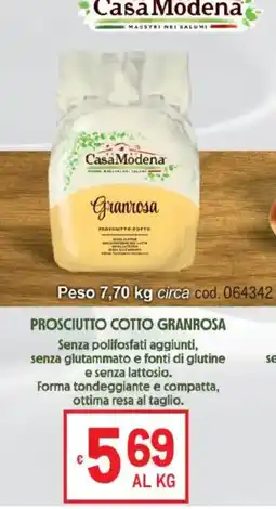 Metro Prosciutto cotto Granrosa CasaModena offerta