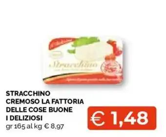 Mercatò Extra Stracchino cremoso la fattoria delle cose buone i deliziosi offerta