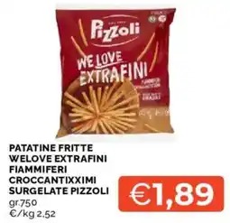 Mercatò Patatine fritte we love extrafini fiammiferi croccantixximi surgelate pizzoli offerta