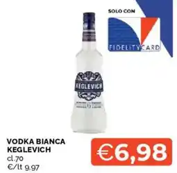 Mercatò Vodka bianca Keglevich offerta