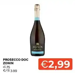 Mercatò Prosecco Doc Zonin offerta