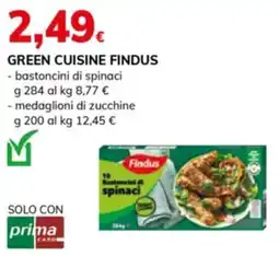Basko Green Cuisine Findus bastoncini di spinaci offerta